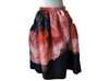 Alexander McQueen Anemone Print Faille Skirt